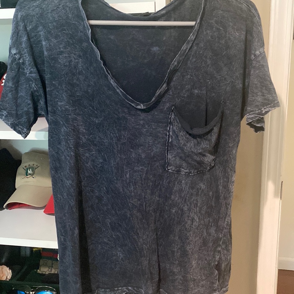 Blue acid wash urban outfitters t